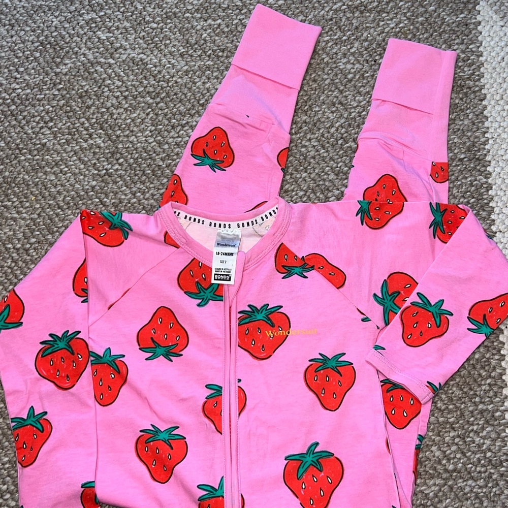 Bonds Pink Strawberry Wondersuit
